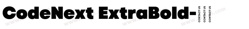 CodeNext ExtraBold字体转换